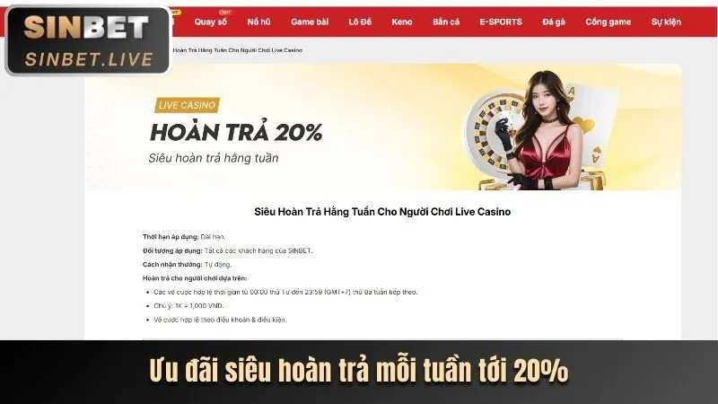 Chương trình hoàn trả hàng ngày không giới hạn cho xổ số